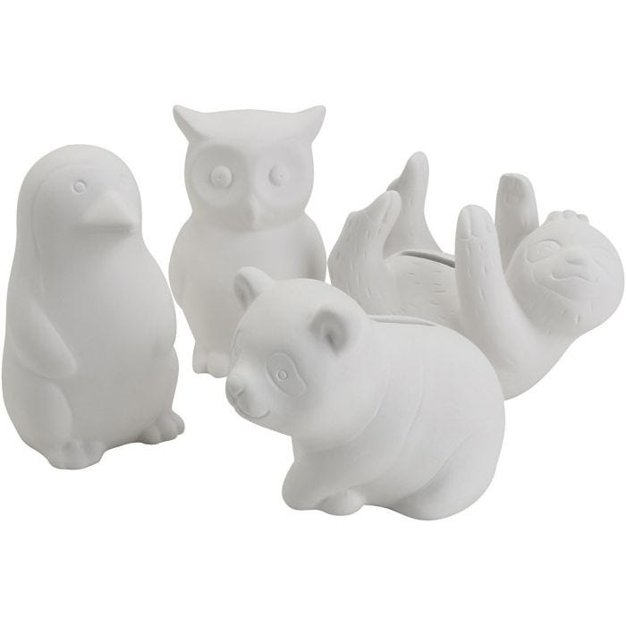 Personaggi contenitori di monete, Animali, misura 8,5-11 cm, il contenuto può variare , 4x6 pz/ 1 conf.