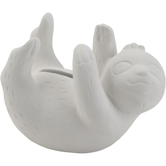Animali salvadanaio, bradipo, misura 11x6x5 cm, 6 pz/ 1 conf.