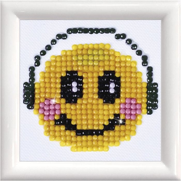 Diamond Dotz, Smiley, 7,6x7,6 cm, 1 conf.