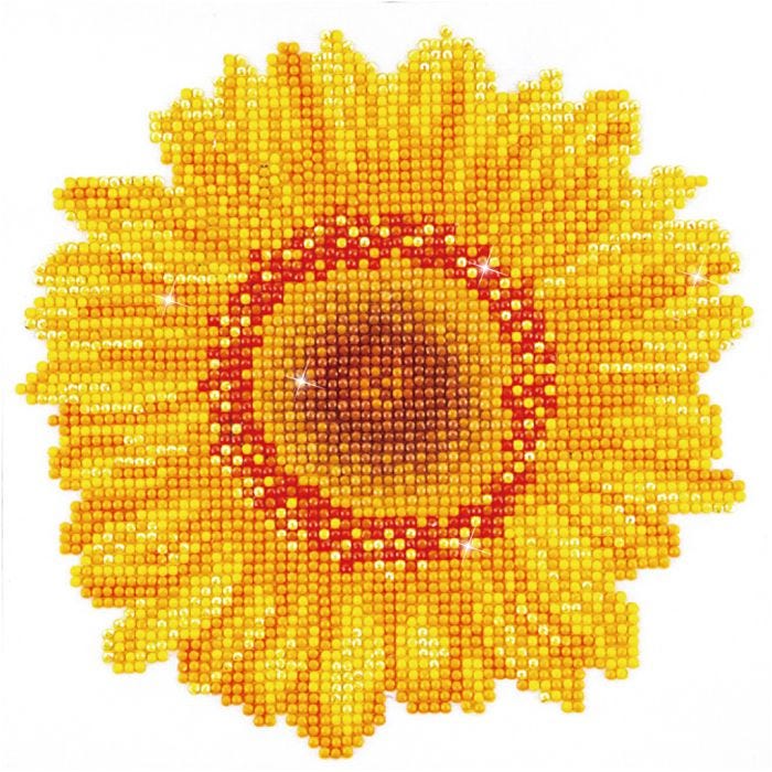 Diamond Dotz, Girasole giorno felice, 20x20 cm, 1 conf.