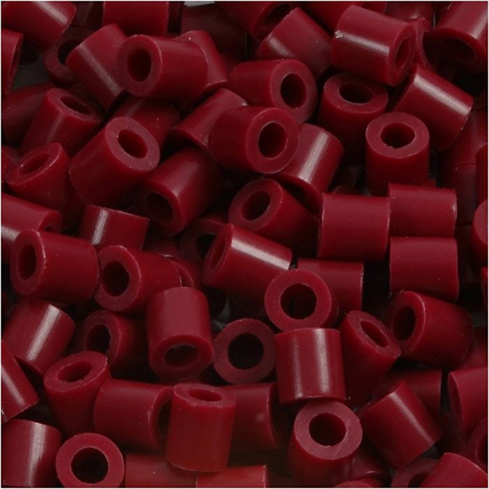 Perline a tubetto, misura 5x5 mm, misura buco 2,5 mm, medium, porpora (32239), 1100 pz/ 1 conf.