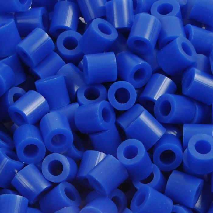 Perline a tubetto, misura 5x5 mm, misura buco 2,5 mm, medium, blu scuro (32232), 6000 pz/ 1 conf.