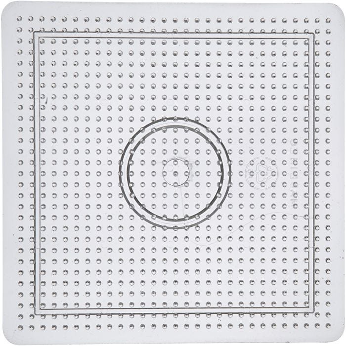 Pannello a pioli, 14,5x14,5 cm, medium, trasparente, 1 pz