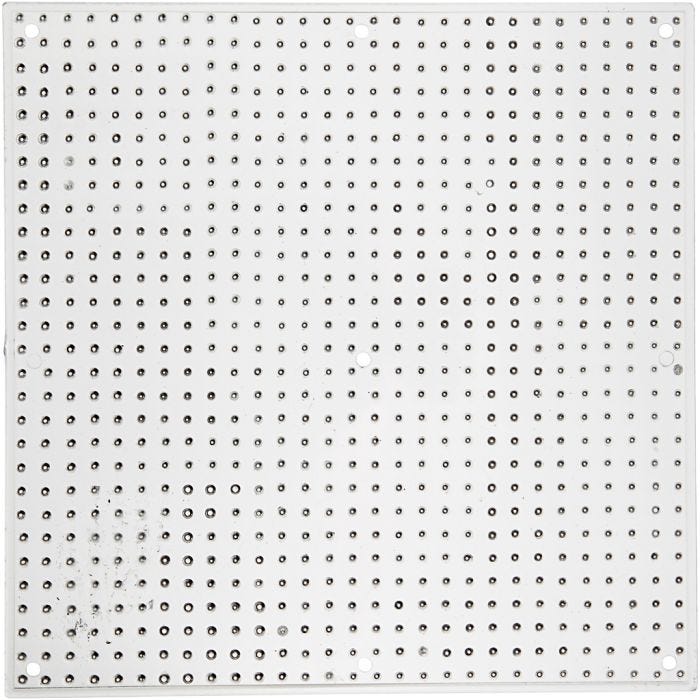 Pannello a pioli, grande quadrato, misura 14,5x14,5 cm, medium, 10 pz/ 1 conf.