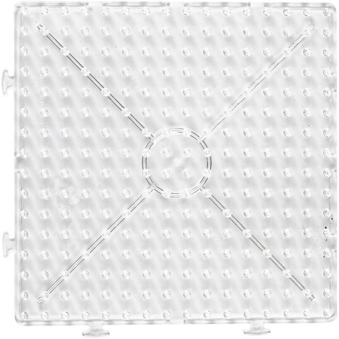 Pannello a pioli, quadrato grande, 15x15 cm, JUMBO, trasparente, 1 pz