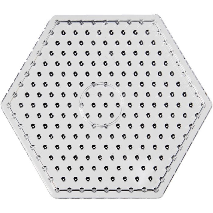Pannello a pioli, esagono, misura 17,5x17,5 cm, JUMBO, trasparente, 1 pz