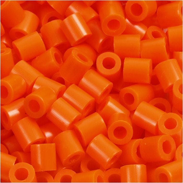 PhotoPearls, misura 5x5 mm, misura buco 2,5 mm, medium, arancio chiaro (13), 6000 pz/ 1 conf.
