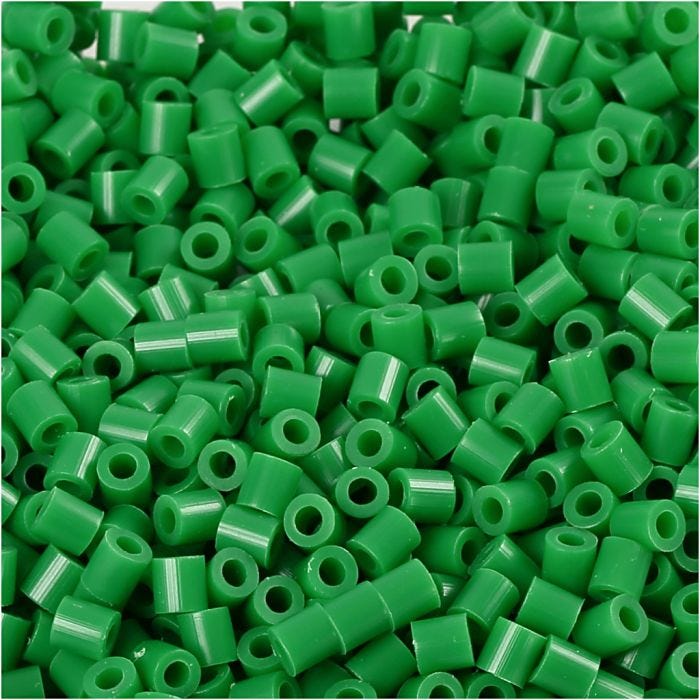 PhotoPearls, misura 5x5 mm, misura buco 2,5 mm, medium, verde (16), 6000 pz/ 1 conf.