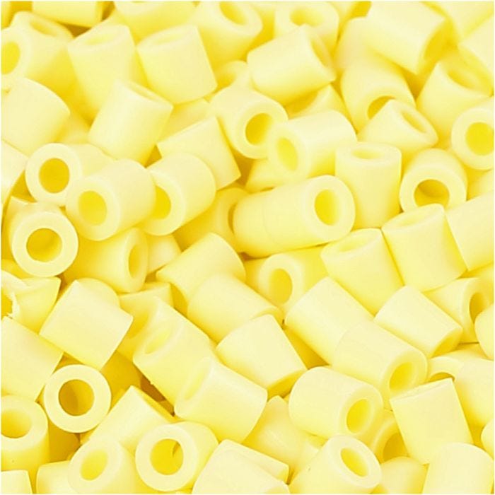 PhotoPearls, misura 5x5 mm, misura buco 2,5 mm, medium, giallo chiaro (21), 1100 pz/ 1 conf.