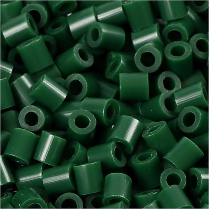 PhotoPearls, misura 5x5 mm, misura buco 2,5 mm, medium, verde scuro (9), 6000 pz/ 1 conf.