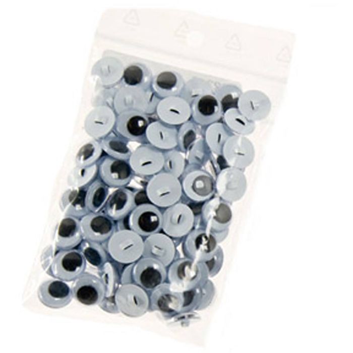 Occhi Mobili, misura 12 mm, 50 paio, 100 pz/ 1 sacco