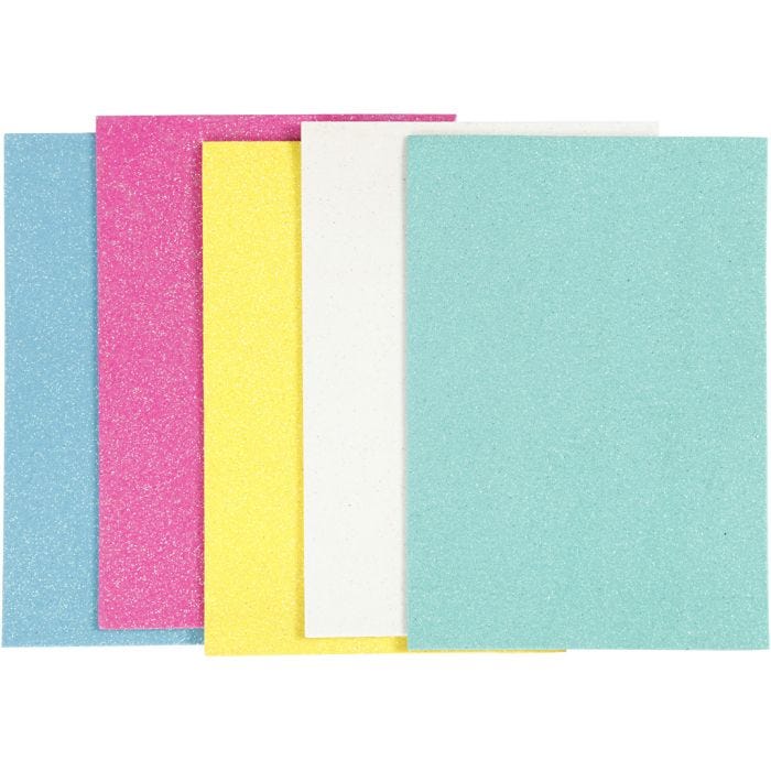 Fogli in gomma EVA, A5, foglio 148x210 mm, spess. 2 mm, 5 fgl./ 1 conf.
