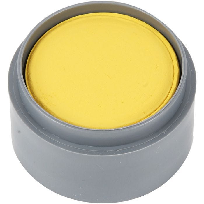Pittura facciale a base d'acqua, giallo, 15 ml/ 1 vasch.
