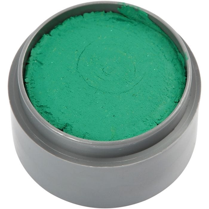 Pittura facciale a base d'acqua, verde, 15 ml/ 1 vasch.