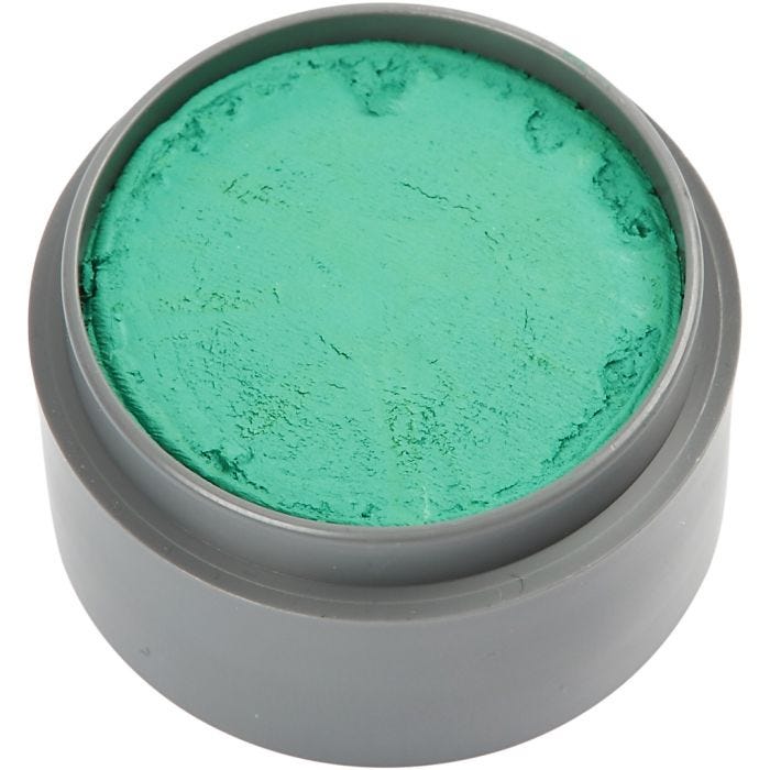Pittura facciale a base d'acqua, verde acqua, 15 ml/ 1 vasch.