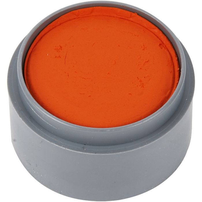 Pittura facciale a base d'acqua, arancio, 15 ml/ 1 vasch.