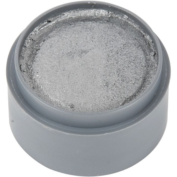 Pittura facciale a base d'acqua, argento, 15 ml/ 1 vasch.