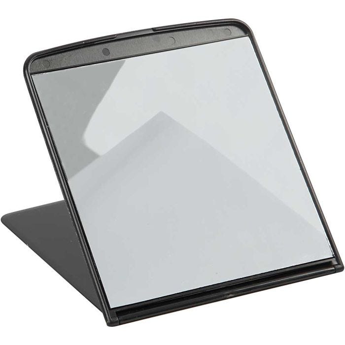 Specchio da tavolo pieghevole, 18 cm, 16 cm, 1 pz