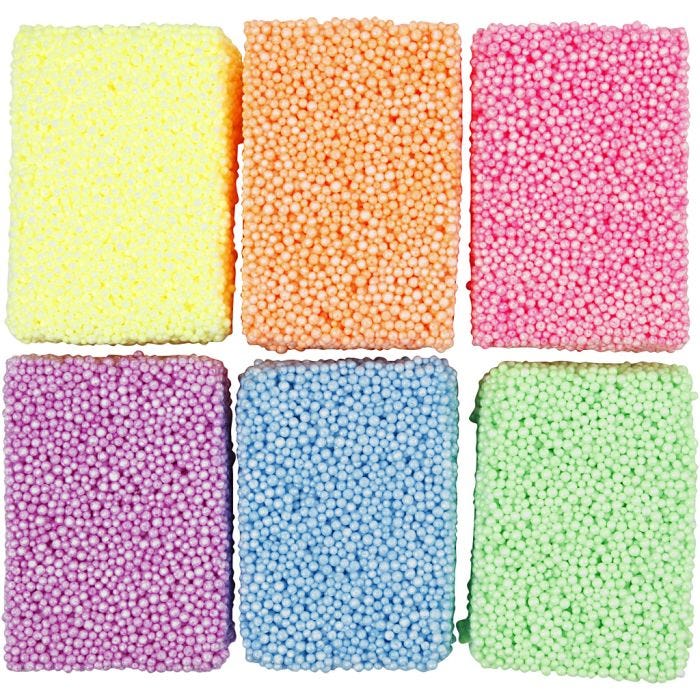 Soft Foam, colori neon, 6x10 g/ 1 conf.