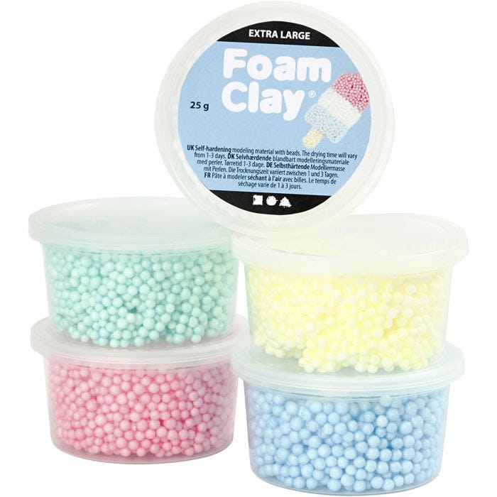 Foam Clay Extra Large, 5x25g/ 1 conf.