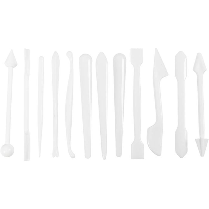 Bastoncini per Modellare, misura 12,7-14,3 cm, bianco, 12 pz/ 1 conf.