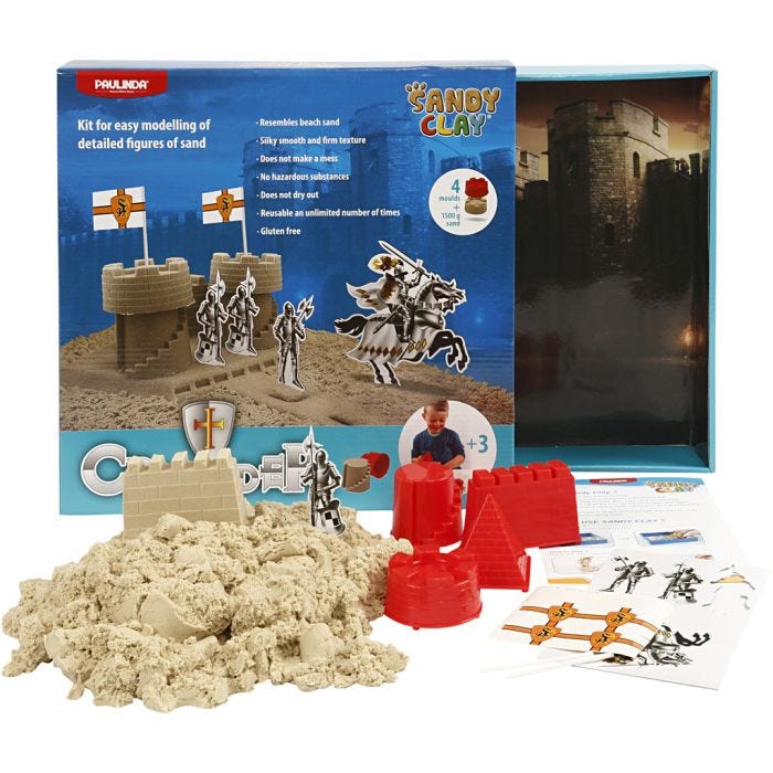 Sandy Clay ®, castello, natural, 1 set