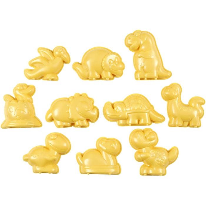 Stampini, dinosauri, misura 4,5-6 cm, 10 pz/ 1 conf.