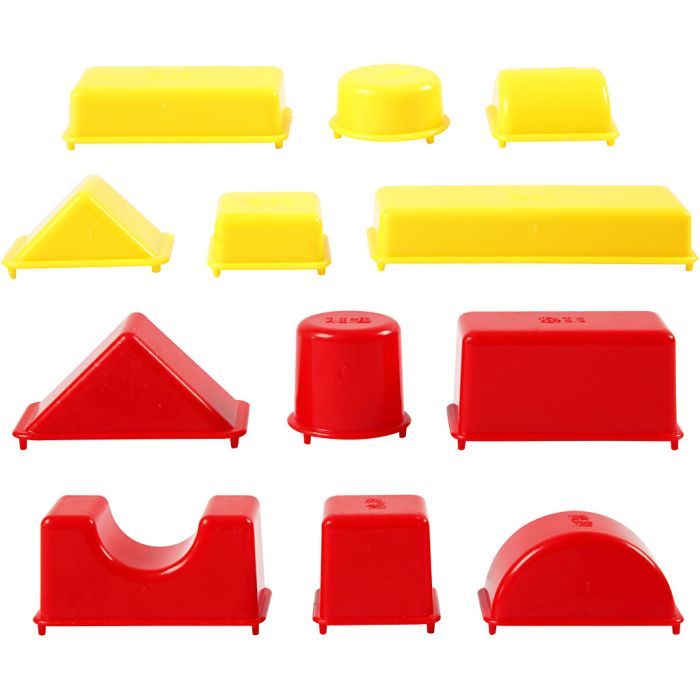 Stampini, geometrici, misura 3,5-9,5 cm, 12 pz/ 1 conf.