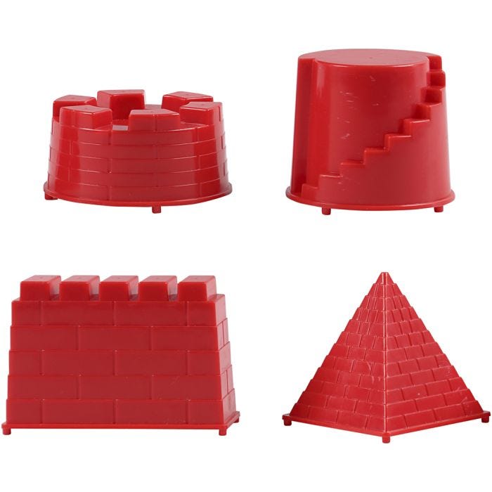 Stampini, castello, misura 5,5-8,5 cm, 4 pz/ 1 conf.