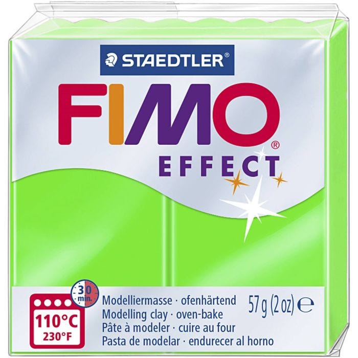 FIMO effect, verde neon, 57 g/ 1 conf.