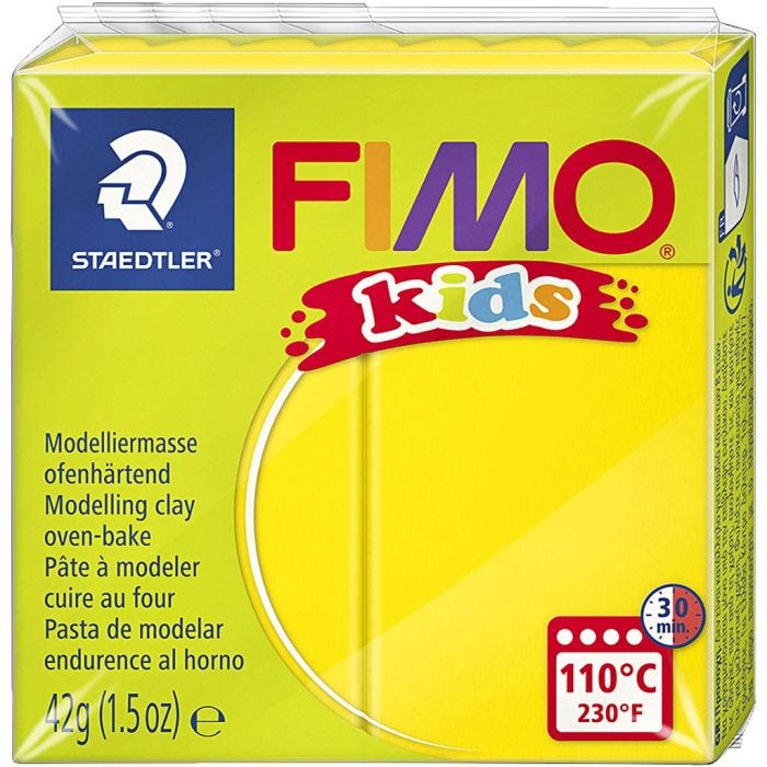 FIMO® per Bimbi, giallo, 42 g/ 1 conf.