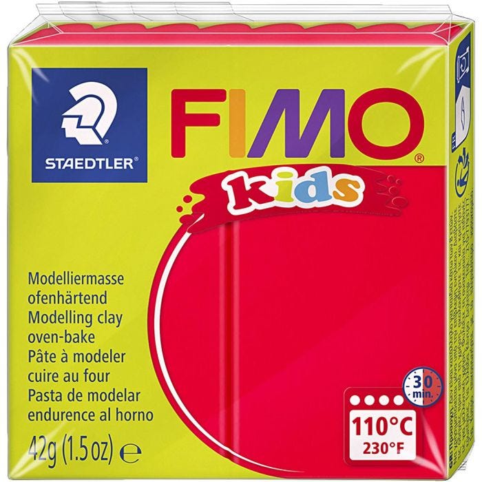 FIMO® per Bimbi, rosso, 42 g/ 1 conf.