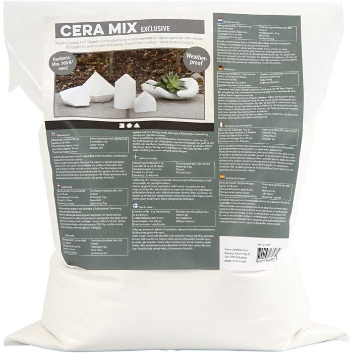 Gesso a colata Cera-Mix Exclusive, bianco, 5 kg/ 1 conf.