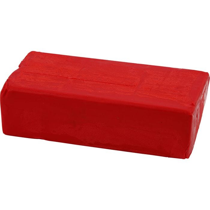 Pasta Modellabile, misura 13x6x4 cm, rosso, 500 g/ 1 conf.