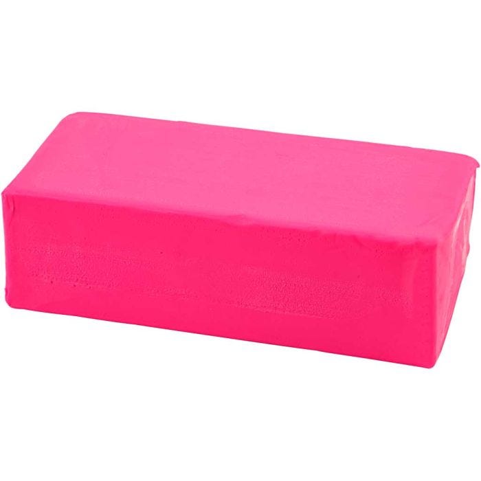 Pasta Modellabile, misura 13x6x4 cm, neon pink, 500 g/ 1 conf.