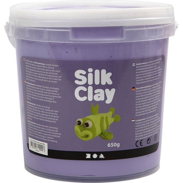 Silk Clay®, viola, 650 g/ 1 secch.