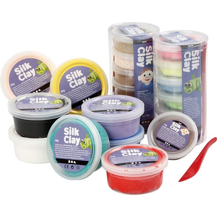 Silk Clay®, colori asst., 22 vasch./ 1 conf.