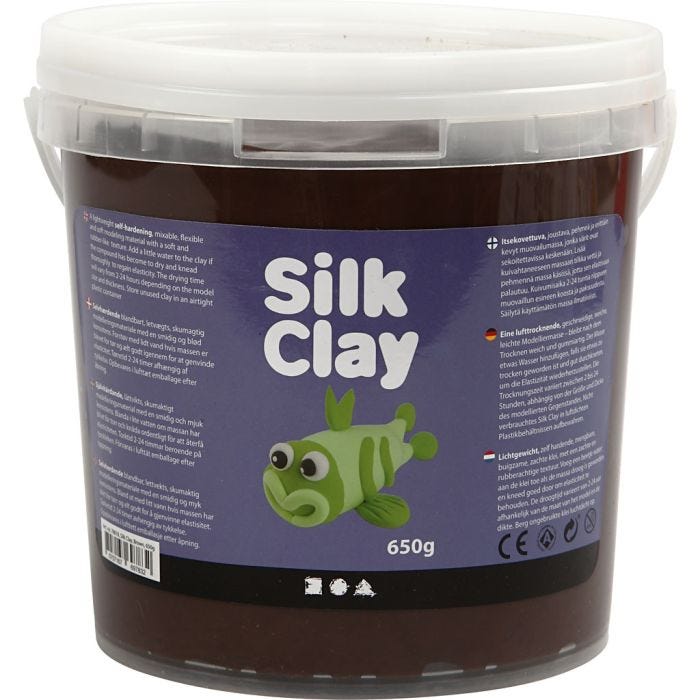 Silk Clay®, marrone, 650 g/ 1 secch.