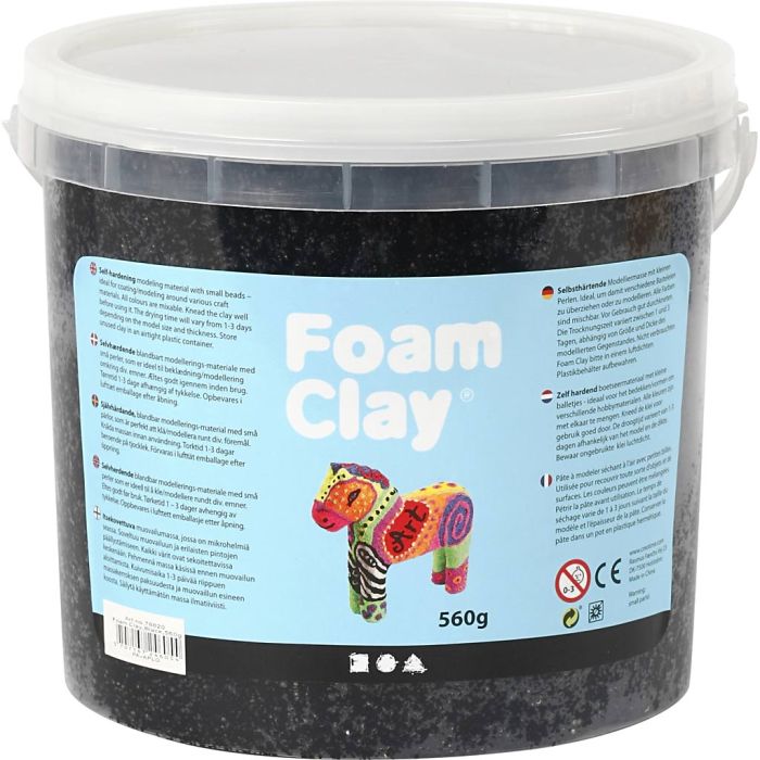 Foam Clay® , nero, 560 g/ 1 secch.