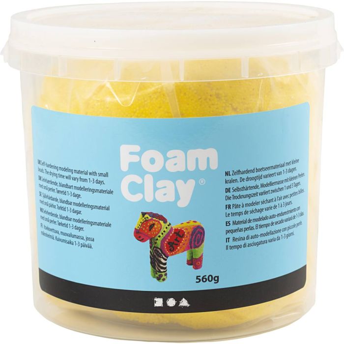 Foam Clay® , giallo, 560 g/ 1 secch.
