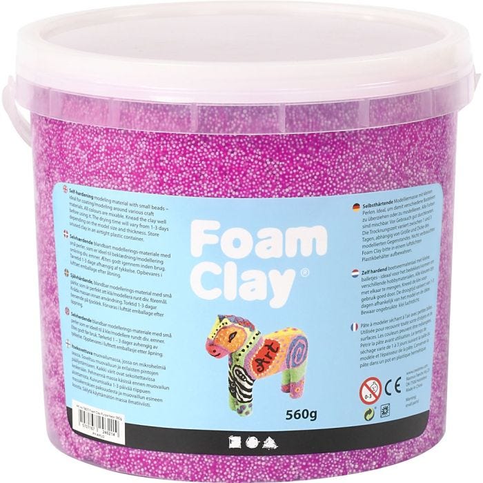 Foam Clay® , viola neon, 560g/ 1 secch.