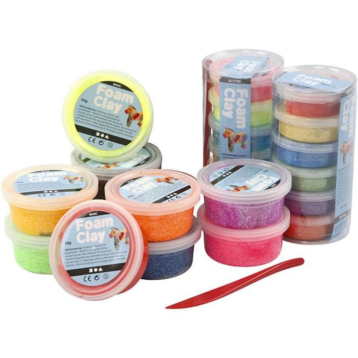 Foam Clay® , colori asst., 22vasch./ 1 set