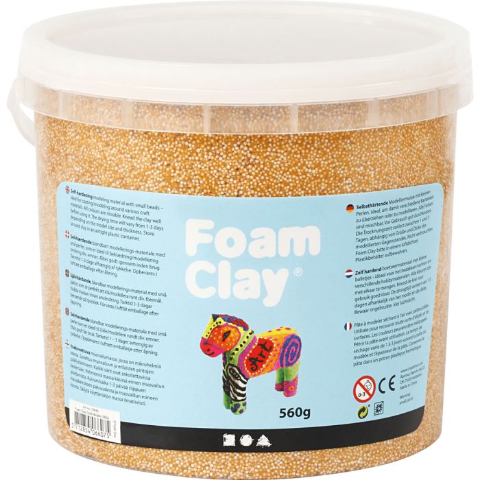Foam Clay® , metallico, oro, 560 g/ 1 secch.