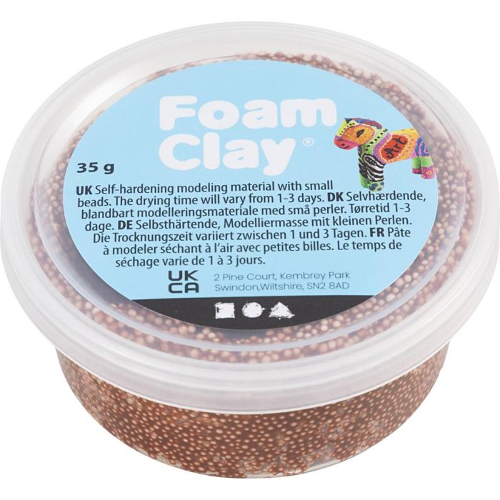 Foam Clay® , marrone, 35 g/ 1 vasch.