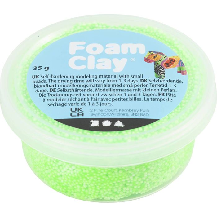 Foam Clay® , verde chiaro, 35 g/ 1 vasch.