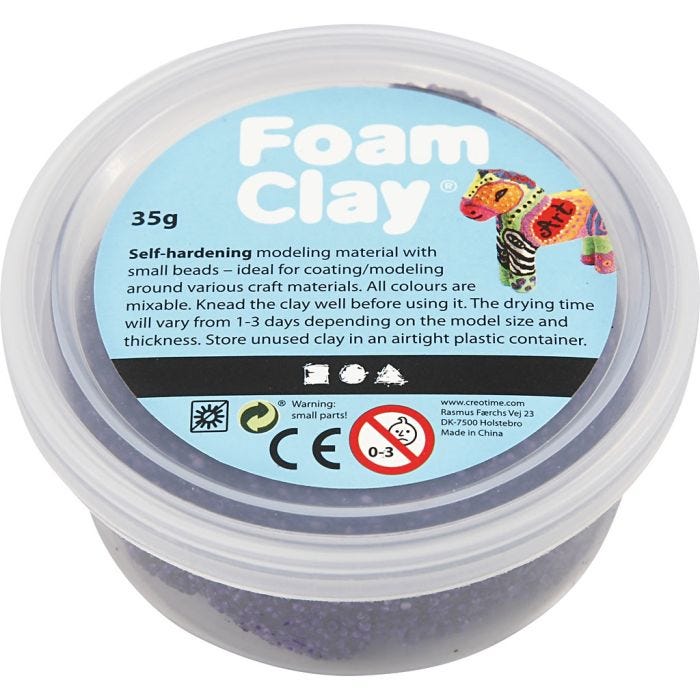 Foam Clay® , viola, 35 g/ 1 vasch.