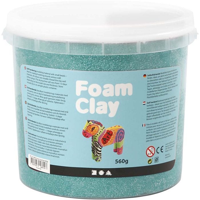 Foam Clay® , verde scuro, 560 g/ 1 secch.