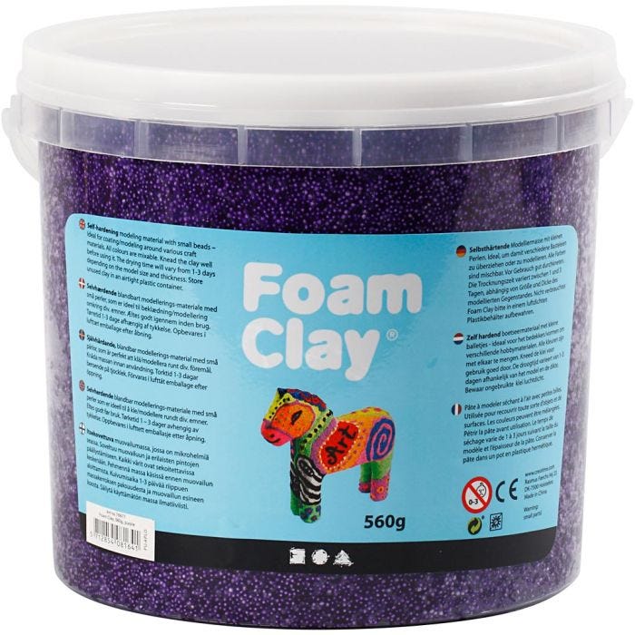 Foam Clay® , viola, 560g/ 1 secch.