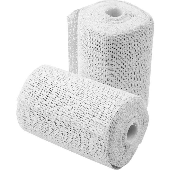 Benda gesso, 2,7 M, 7,5 cm, bianco, 2rot./ 1 conf.