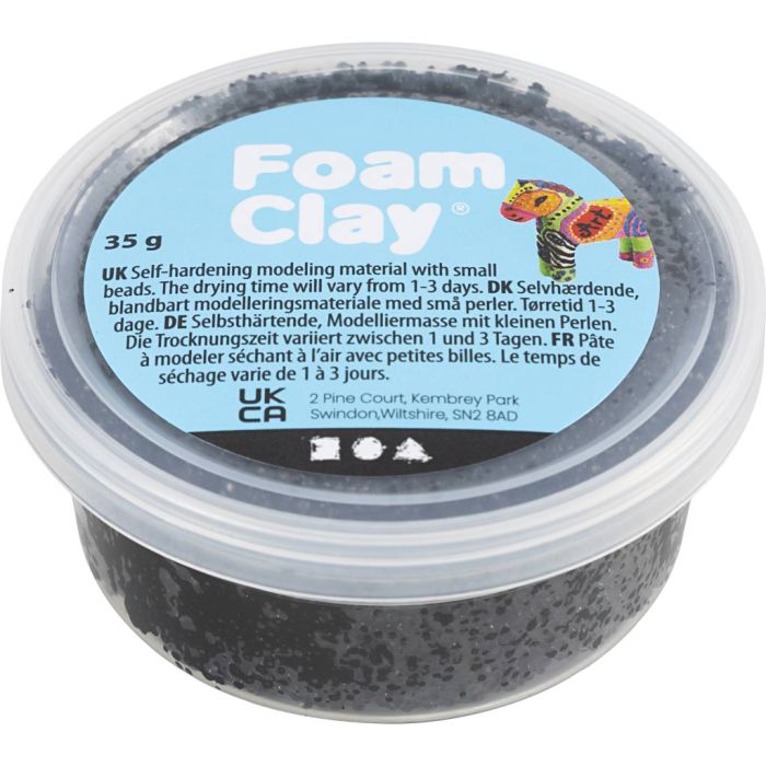 Foam Clay® , nero, 35 g/ 1 vasch.